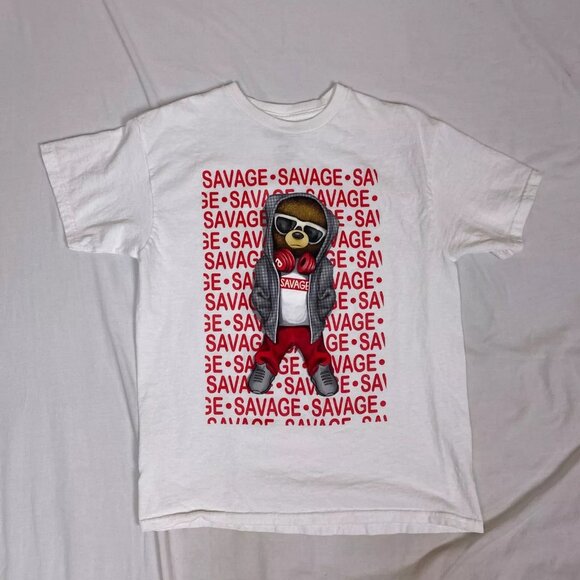 Savage Teddy Bear Short Sleeve T-shirt NWOT - Picture 1 of 3